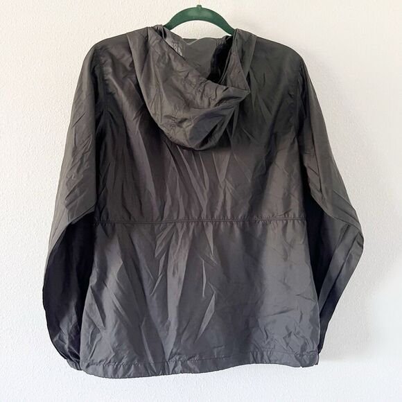 Columbia Jacket Womens Medium Black Full Zip Hooded Wind Breaker Lightweight - Picture 2 of 9